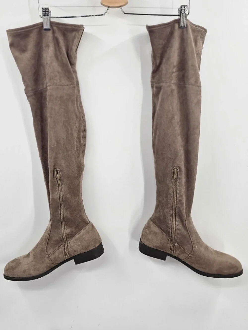 Chinese Laundry Taupe Over-the-Knee Suede Boots Size 9